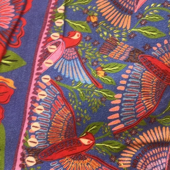 Farm Rio Blue Macaw Flight Pants NWT - Picture 11 of 13